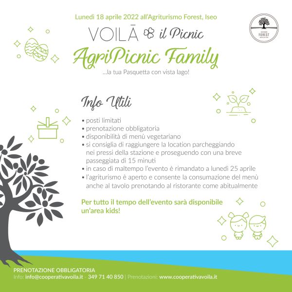 AgriPicnic Family… la tua Pasquetta con vista lago!